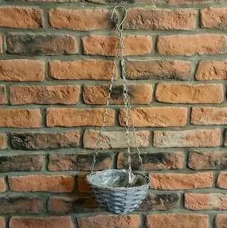 Ošatka závěsná proutí 19 cm K1506