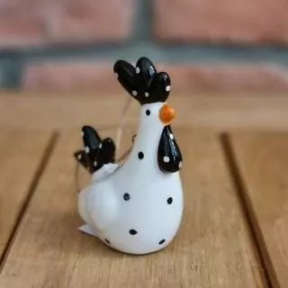 Slepice závěs porcelán 7,2cm K1962