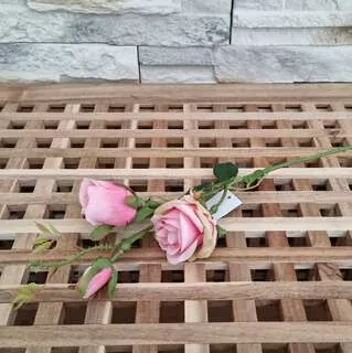 Růže světle růžová 42 cm K0836