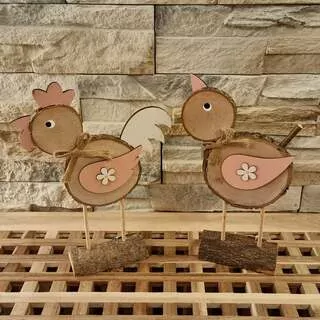 Slepička, kohoutek dřevo 30 cm K0901