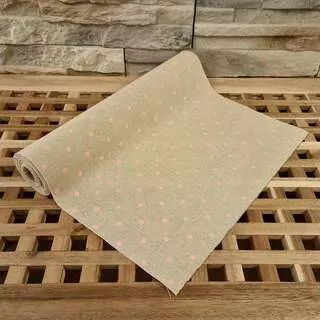 Běhoun s růžovými puntíky 36 cm x 5m K6214