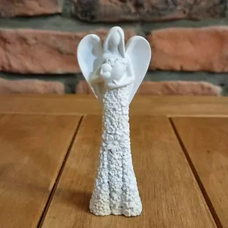 Andělíček v bílých šatech 10 cm K3012