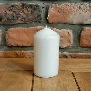 Svíčka válec 50x90 bílá K6049