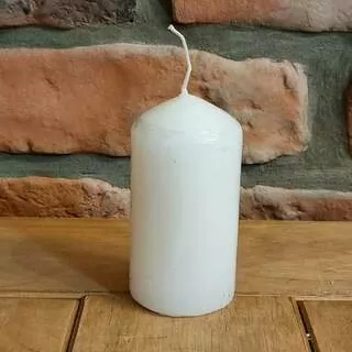 Svíčka válec 60x110 bílá K6223
