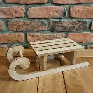 Sáně přírodní malé 24 cm K7087