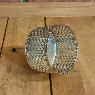 Držák na svíčku kov zápich 7,5cm stříbrná K6576
