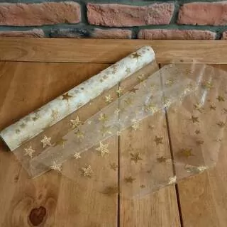Organza vánoční 5 m K4368