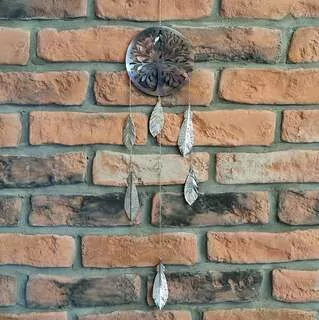 Lapač snů kov 66cm stříbrná K0315