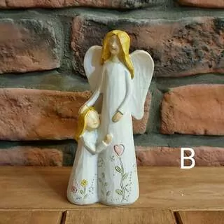 Anděl s dítětem 15 cm K6154