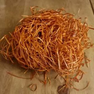 Dřevěná vlna 25g oranžová K3952