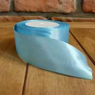 Stuha světle modrá 3,8 cm / 22 m K2499