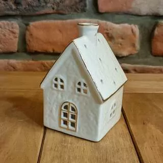 Domek svícen porcelán 11 cm K9838