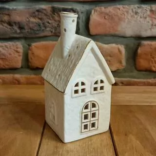 Domek svícen porcelán 14,5 cm K9821