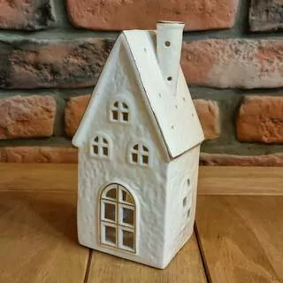 Domek svícen porcelán 18 cm K9814