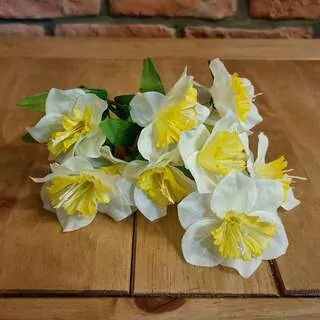 Narcisy kytice umělá 35 cm K5379