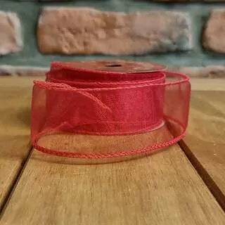 Stuha organza 4 cm / 9 m malinová K8509