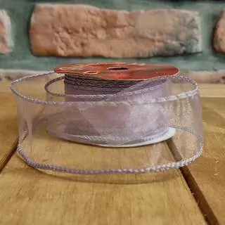 Stuha organza 4 cm / 9 m fialová K8493