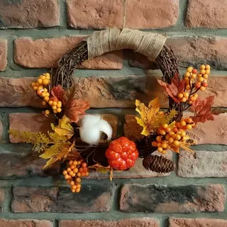 Věnec podzimní 24 cm K8328