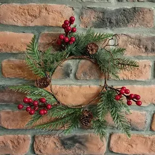 Věnec vánoční k dozdobení 33 cm K7422