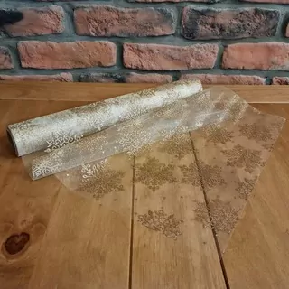 Organza vánoční 36 cm / 5 m K9418