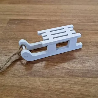 Sáňky dekorační na zavěšení K0865