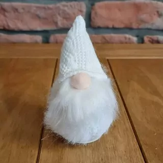 Skřítek textil bílá barva 11 cm K0590