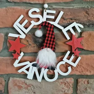 VĚNEČEK VESELÉ VÁNOCE K8687