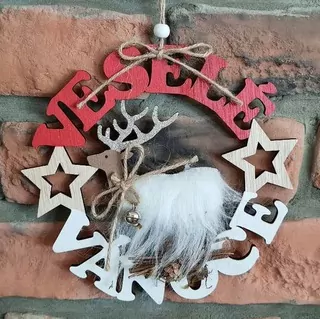 Věneček VESELÉ VÁNOCE K8908