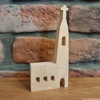 Kostel dekorační 16 cm D K8419