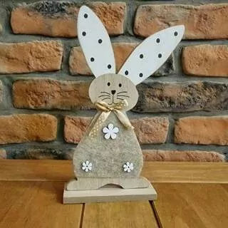 Zajíc 26 cm přírodní K4473