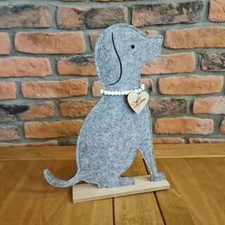 Pes dekorační 36 cm K5074