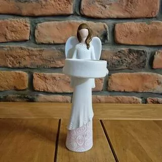 Andělíček na svíčku 20 cm K7505