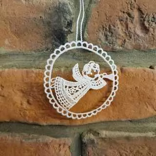 Andělíček paličkovaný krajka K2459