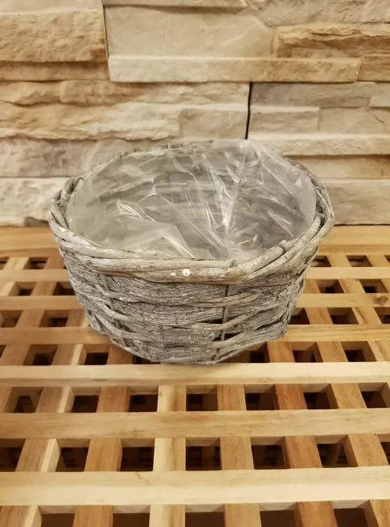 Květináč proutěný  průměr 17 cm K0140
