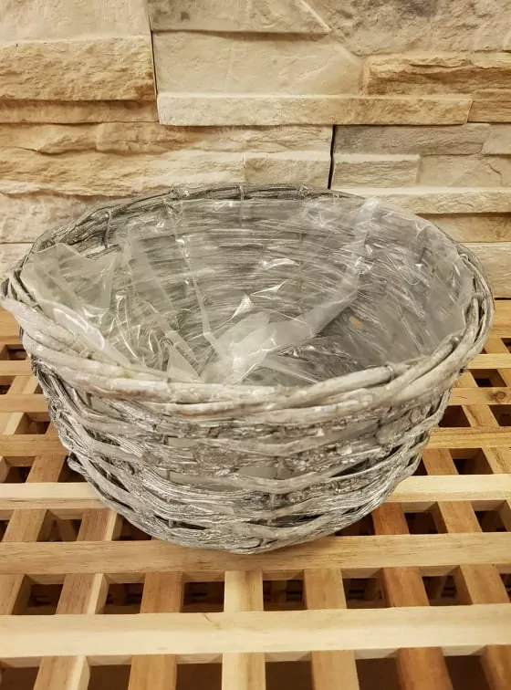 Květináč proutěný průměr : 23 cm K0142