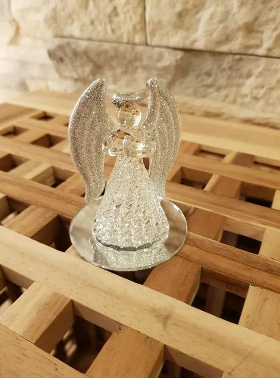 Skleněný anděl modlící se K0559 