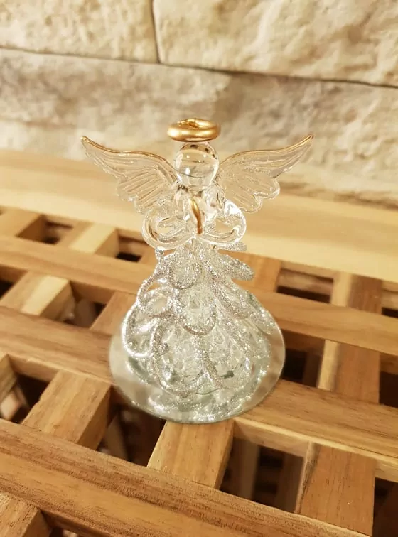 Skleněný anděl K0560