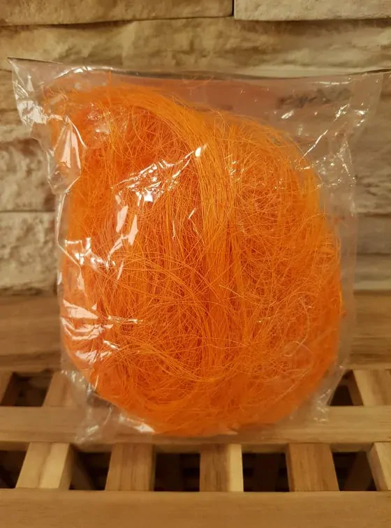 Sisal vlákno 25 g oranžová K5917
