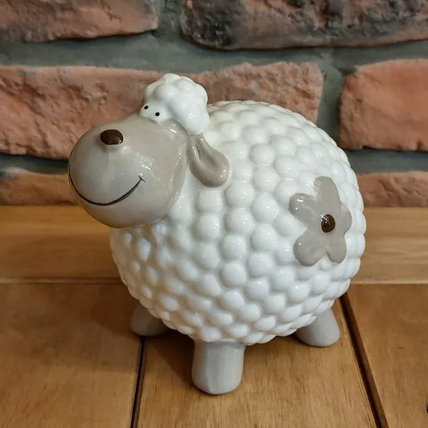 Beránek porcelán velký K3384