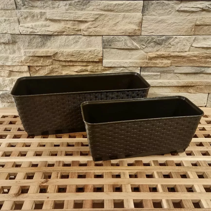 Truhlík imitace ratanu velký K6467