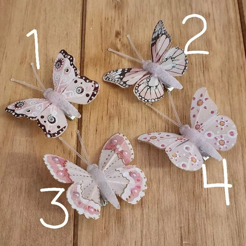 Motýlek na sponu mix barev K0256