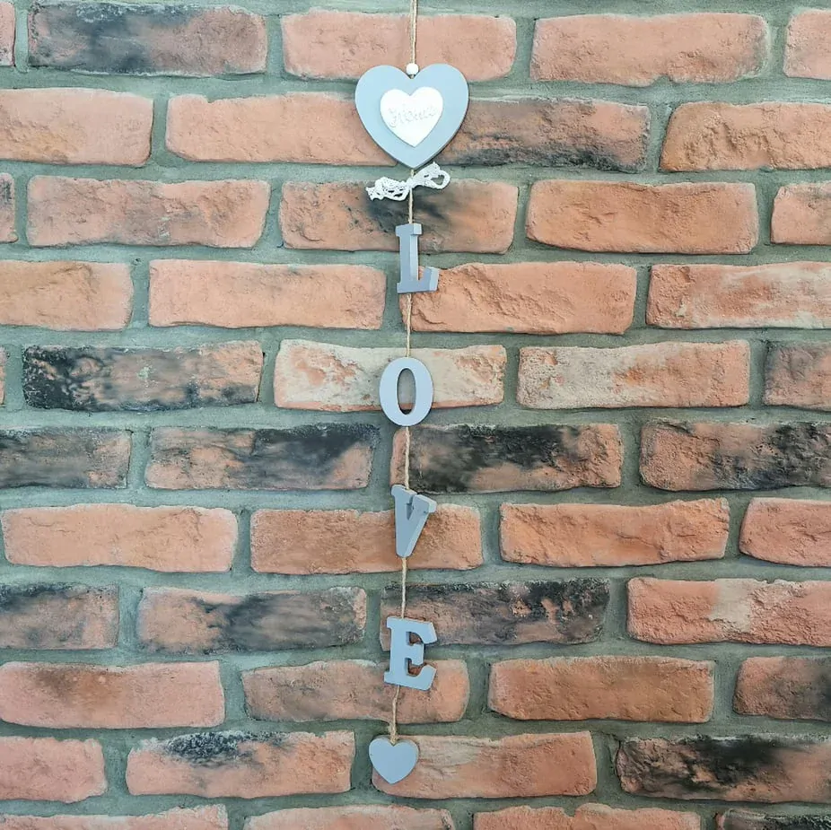 Srdce LOVE na zavěšení K2913