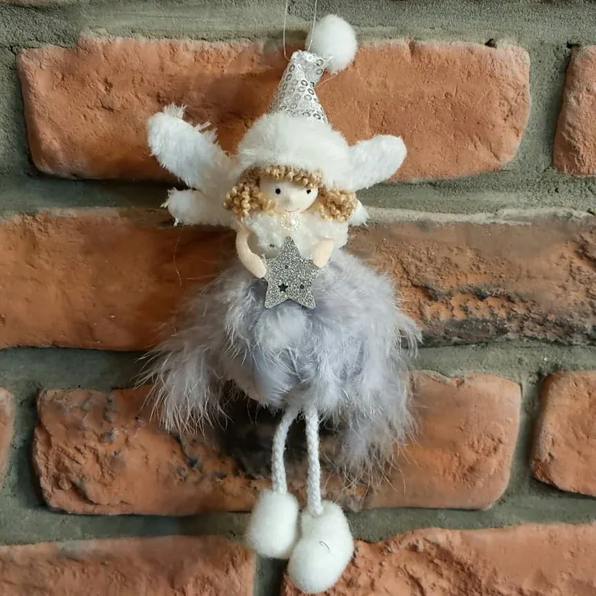 Andělka s peřím 20 cm K1358