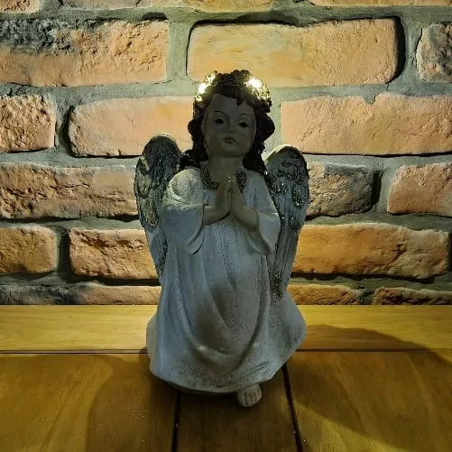 Anděl svítící B 30 cm K2067