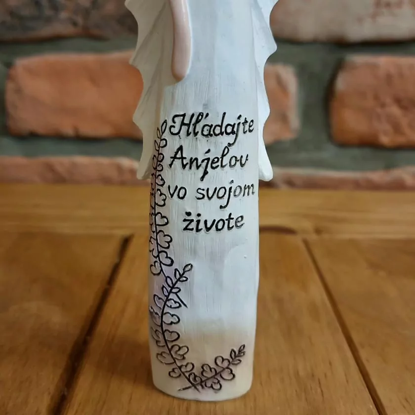 Andělíček s textem 20 cm II.Jakost K5202