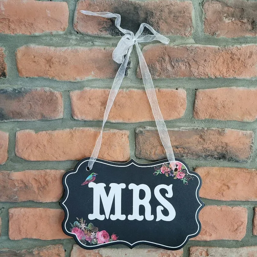 Svatební cedulky MR a MRS K6694