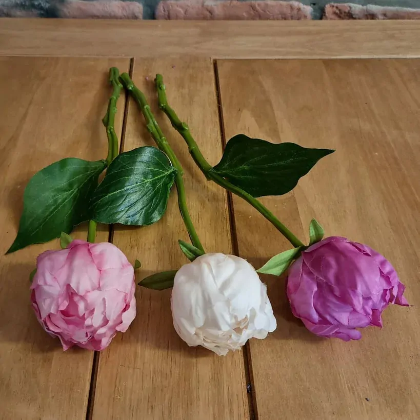 Pivoňka světle růžová 34 cm K6482