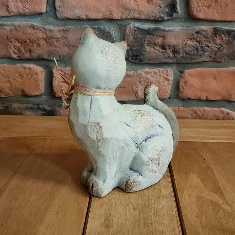 Kočka keramika 18 cm K6959