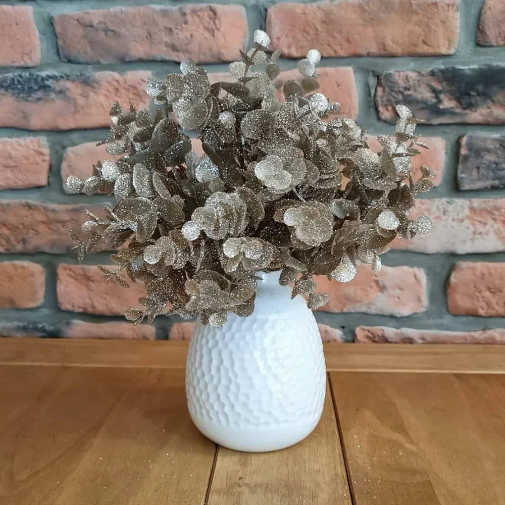 Eucalyptus svazek 28 cm zlatá K0957