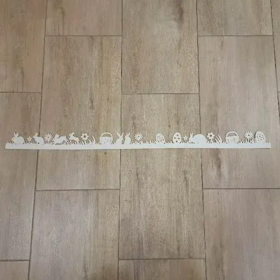 Velikonoční samolepka filc 100 cm bílý K9639